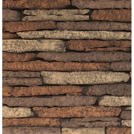 MOBILIARIO Stacked Limestone Brick Liner for Fireplace MO2214937